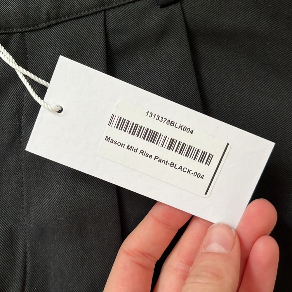 SOLD - NWT REFORMATION mid-rise mason black pant size 4 - Picture 8 of 12